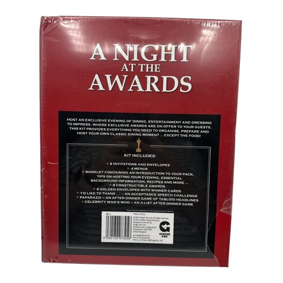 A Night At The Awards Party Kit Host An Award-Worthy Evening Menus Games More - Picture 9 of 9